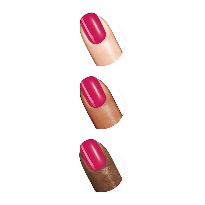 Sally Hansen Good. Kind. Pure. Nail Polish | Plant-Based, Vegan, 16-Free Formula | Opaque, Shiny | 291 Passion Flower | Bright Pink Nail Color