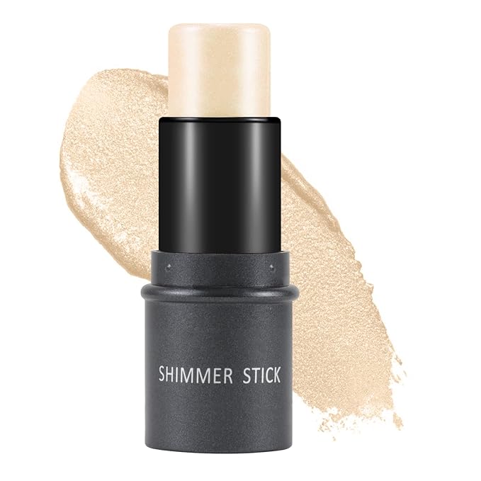 Boobeen Highlighter Makeup Stick Highlighter Bronzer Stick Glow Face Illuminator Highlight Contouring Sticks Waterproof Long-lasting