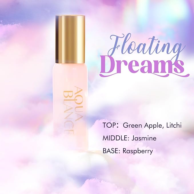 AQUA BLANCE Body Spray Set for Women, Each 60ml/2.1 FlOz, Travel Size Womens Fragrance Body Spray, Three Scents - Vanilla Woodland, Lavender, Jasmine Raspberry