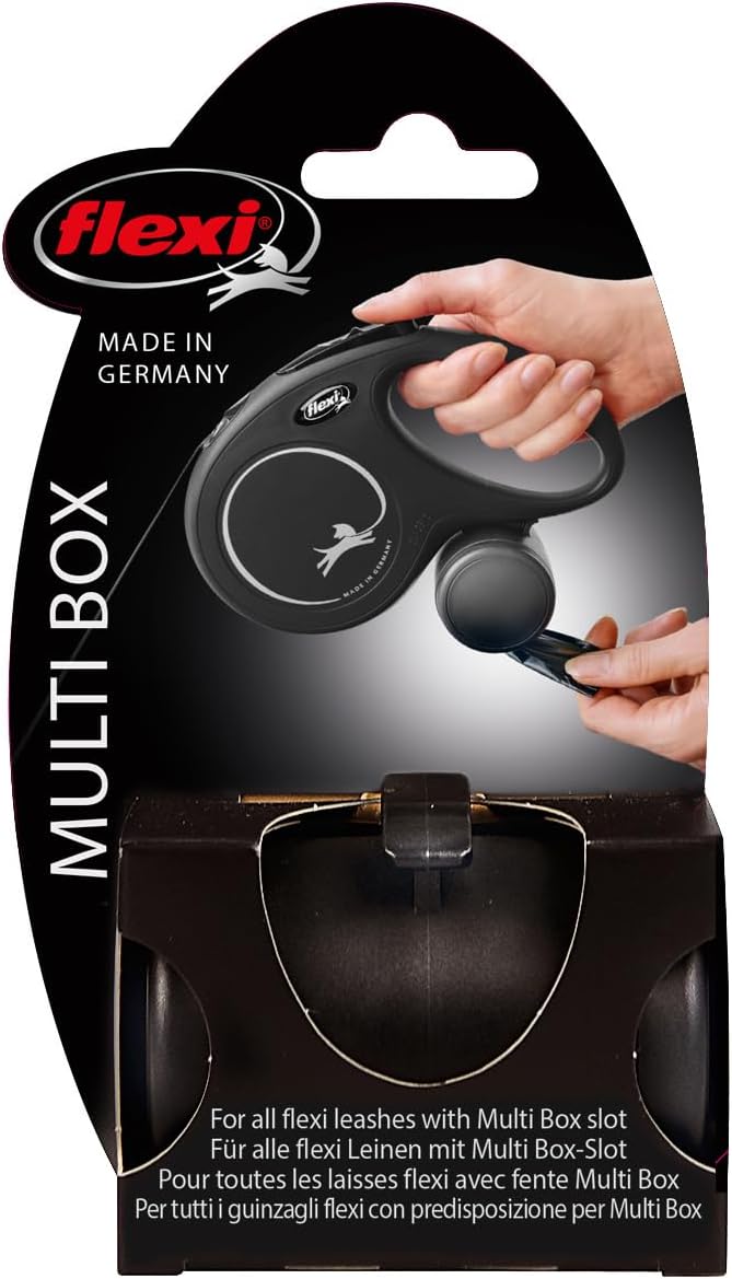 FLEXI® Multi Box Storage Accessory for Retractable Dog Leash Sets, Black