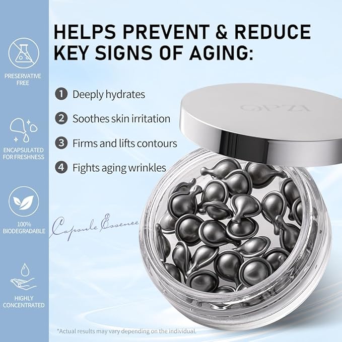 Retinol Renewal Anti-Wrinkle Firming Serum for Face, with Vitamin E and Collagen, Anti-Aging,Firming,Skin Smoothing for Women and Man, Travel Portable, (60 CT)