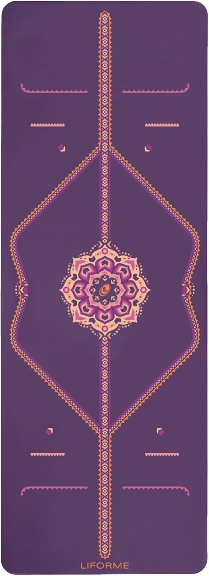 Liforme Printed Yoga Mat Collection - Free Yoga Bag Included - Patented Alignment System, Warrior-like Grip, Non-Slip, Eco-friendly, Sweat-resistant, Long, Wide and Thick for Comfort