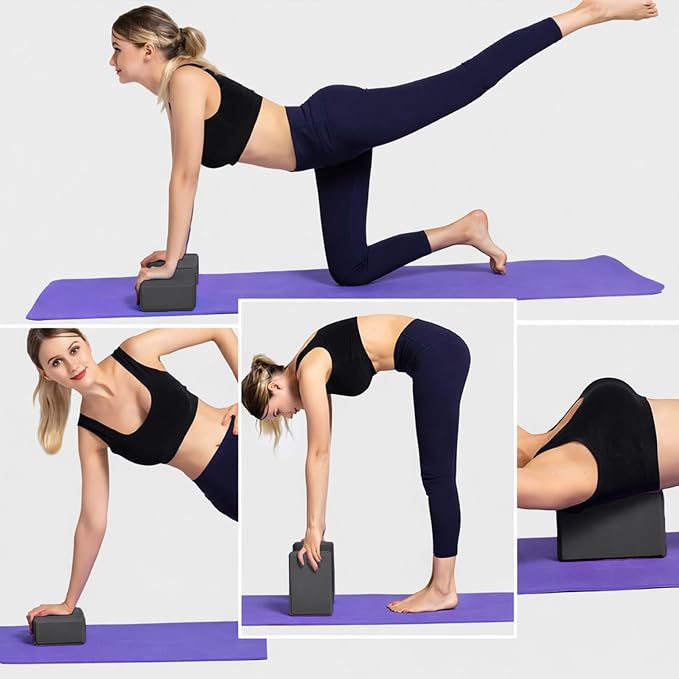 GOGO Yoga Blcok 9"x6"x3" Soft Foam Brick, Yoga Props for Pilates Meditation Exercise Workout Dance