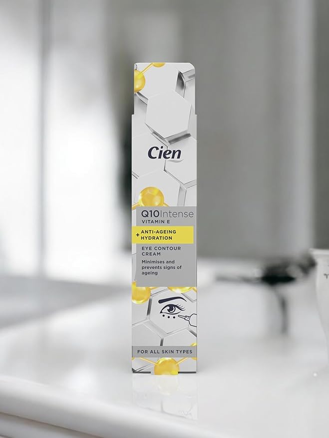 cien Anti-Wrinkle Eye Contour Cream with Q10 and Hyaluronic Acid and Vitamin E 15ml (0.51 Oz)