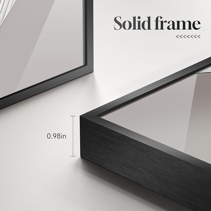 Framed Modern Abstract Wall Art, 3 Piece Minimalist Bright Style Prints Paintings Artwork for Walls, Silver Gray Contemporary Luxury Pictures for Living Room Bedroom Dining Room Wall Decor 16x24 In