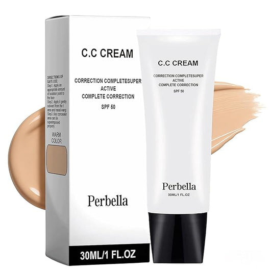 CC Cream For Older Women,Cc Cream Self Adjusting For Mature Skin,Skin Tone Adjusting Cream SPF 43, Suitable for All Skin Types