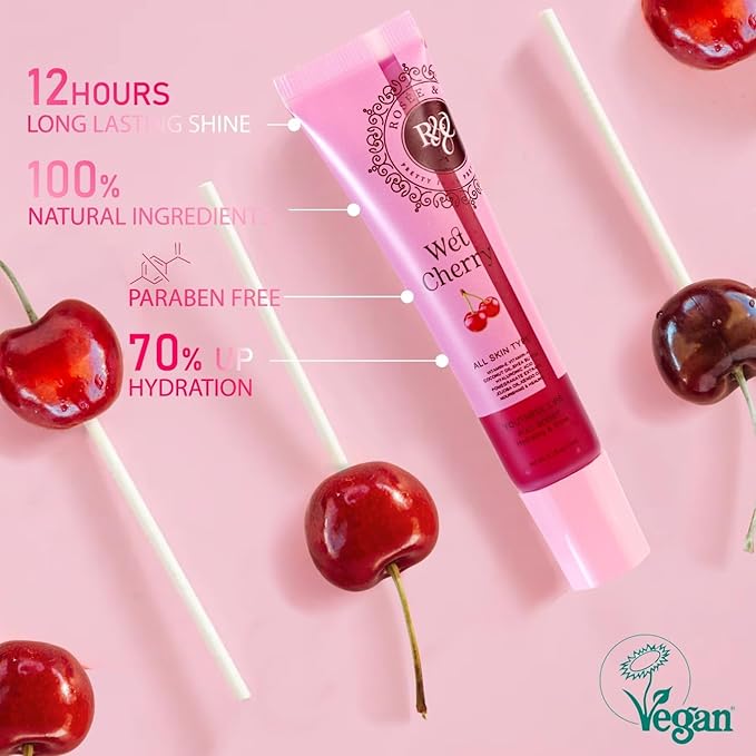 ROSÉE & CO Rosee Lip Gloss Vegan & Cruelty Free Treatment, Professional Make up, Long Lasting Glossy with Shea Butter, Moisturize, Protect & Smooth, High Shine, Non-Sticky - Set of 8-3