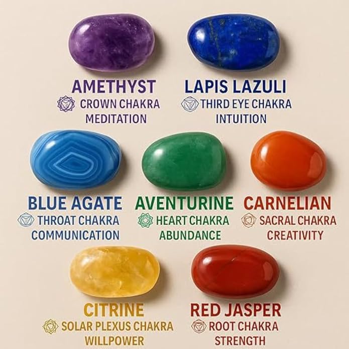 Chakra Crystal Bracelets for Women Inspirational Spiritual Gifts Bracelets for Women Crystals and Healing Stones