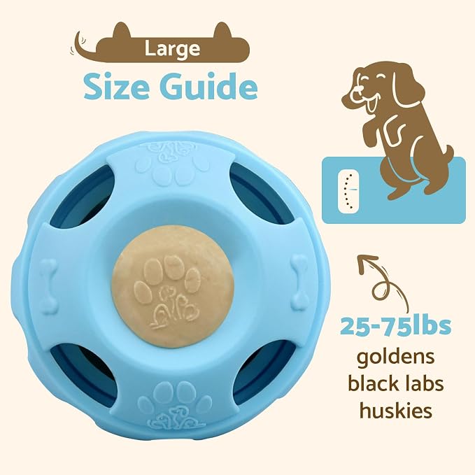 Party Popsicle and Treat Tray, Silicone Long-Lasting Interactive Dog Toys, Frozen Treat Dispensing, Keep Your Pup Busy, Compatible with Woof Pupsicle Chicken Refill Pops, for Dogs 25-70 lbs