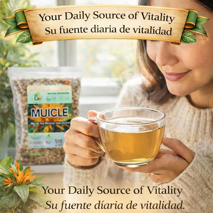Muicle Herbal Tea (Mexican Honeysuckle) – 4 oz Loose Leaf – 100% Natural, Wildcrafted, Vegan, Non-GMO, Gluten-Free, Caffeine-Free – Authentic Mexican Herbal Infusion – by BexpertsUSA