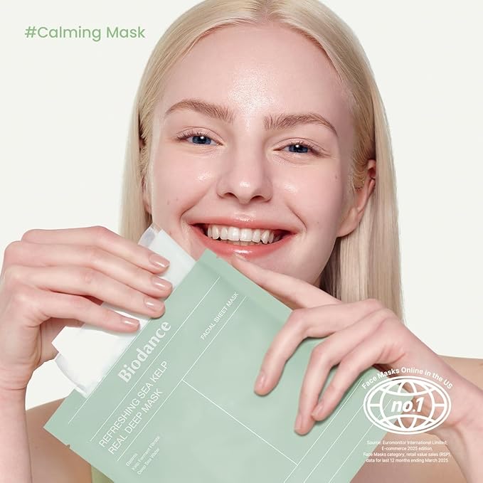 BIODANCE Total Solution Trio: Bio Collagen & Ceramide Panthenol & Sea Kelp Real Deep Mask Set, Firming, Hydrating, Claming Kit, Korean Skin Care, Valentines Day Gifts for Her, Skin Care Set