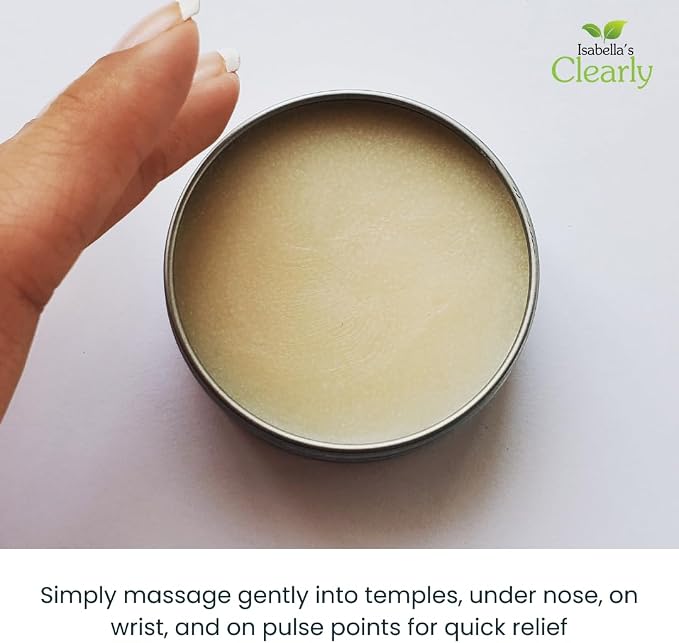 Clearly WŪZY, Aromatherapy Rub for Morning and Motion Sickness, Dizziness, Travel, Pregnancy | Natural Remedy with Ginger, Peppermint, Lavender | Made in USA