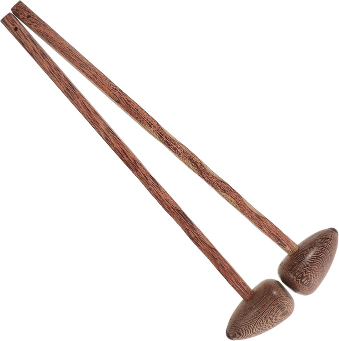 2 Pack Wooden Massage Hammers Body Massage Hammer Tools for Muscle Relief Blood Circulation Foot Relaxation and Trigger Point Therapy 16.53 in Length