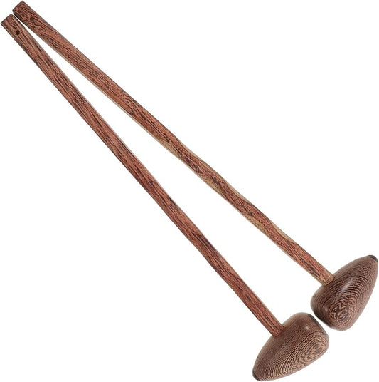 2 Pack Wooden Massage Hammers Body Massage Hammer Tools for Muscle Relief Blood Circulation Foot Relaxation and Trigger Point Therapy 16.53 in Length