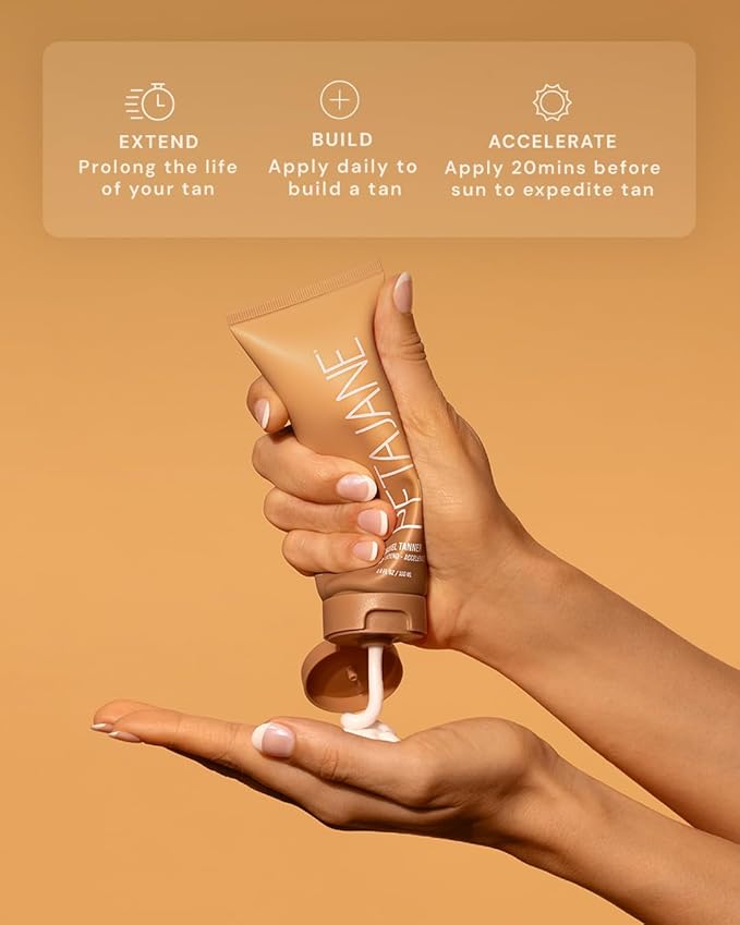 Peta Jane Tan Extender Lotion – Hydrating, Lightweight, Streak-Free Formula to Maintain & Enhance Your Tan, 3.4oz