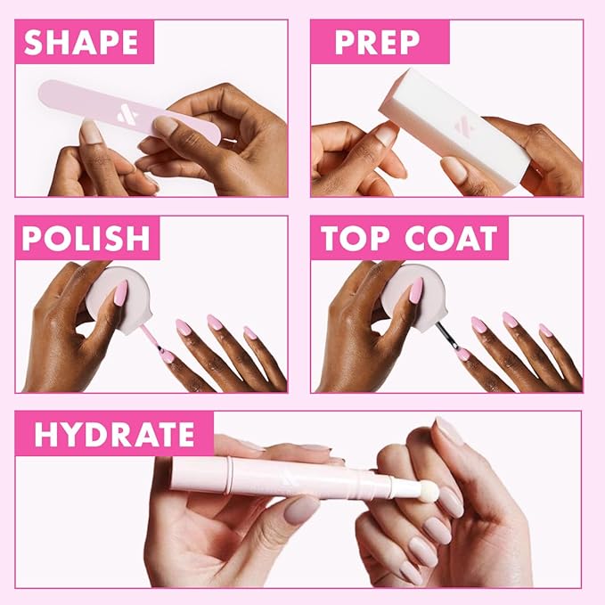 Olive & June Long Lasting Nail Polish | Spring Pastel Nails | Plump Gel-Like Finish No Lamp Needed | Lasts up to 10 days | 15-Free Vegan & Cruelty-Free Chip-Resistant |Bold & Unshaken Bold Purple