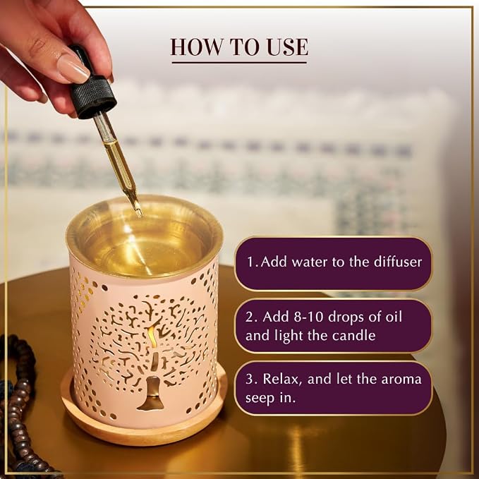 Dukhni Rose Fragrance Oil | 30ml Floral Diffuser Oil for Diffuser & Humidifier | Relaxing Rose Essential Oil for Home Aromatherapy & Room Fragrance | Long-Lasting Aroma, Alcohol -Free