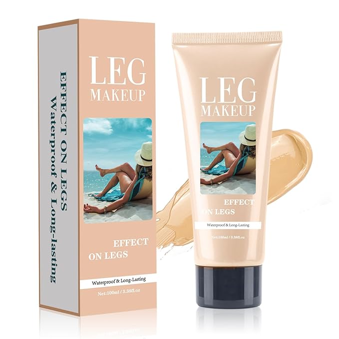 Legs Makeup Waterproof No Transfer - Sweat Resistant Skin Concealer Tattoo Cover Up All Day Wear - Makeup Long Lasting Body Foundation for Scar, Tattoo All Skin Tones (#03 Fairest)