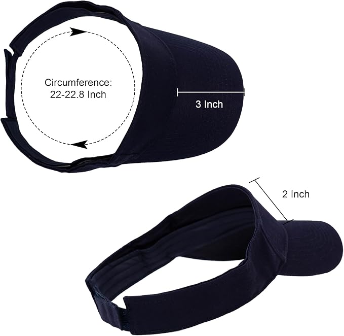 ANDICEQY Sports Sun Visor Hat, Sun Hat Visors for Women and Men for Outdoor | Adjustable Sun Visor Hats, Lightweight & Breathable, Cotton, Ideal for Running, Tennis, Golf, Outdoor Sports and Beach