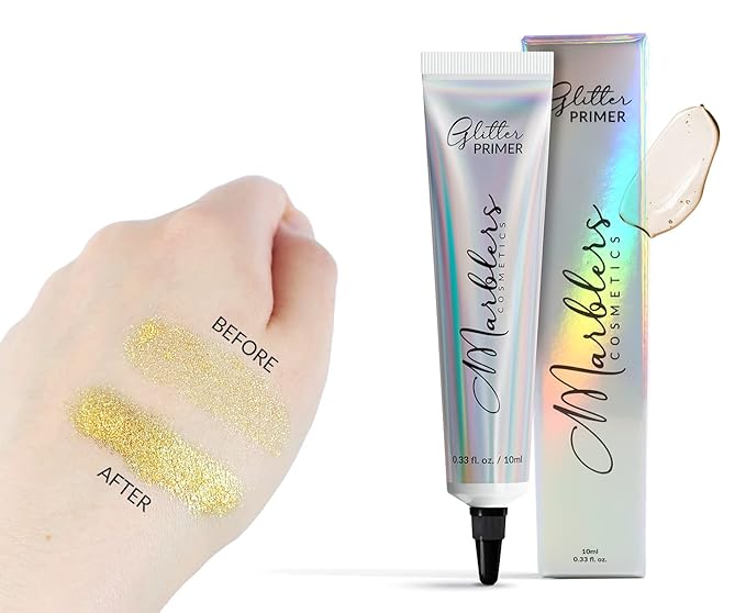 MARBLERS Cosmetic Grade Fine Glitter 5-Pack [Mono Beauty] 0.90oz (25g) | Non-Toxic | Vegan | Cruelty-Free | Eyeshadow, Nail Polish, Nail Art | Festival, Rave & Party Makeup | Body & Face