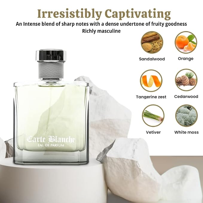 Sandora Fragrances Perfume for Men – INSPIRED by A WORLD RENOWNED MEN’S PERFUME – Tangerine, Orange, Cassia, Sandalwood – Fresh, Aquatic, Confident, Long-Lasting Eau De Parfum 100ml (Sandalwood)