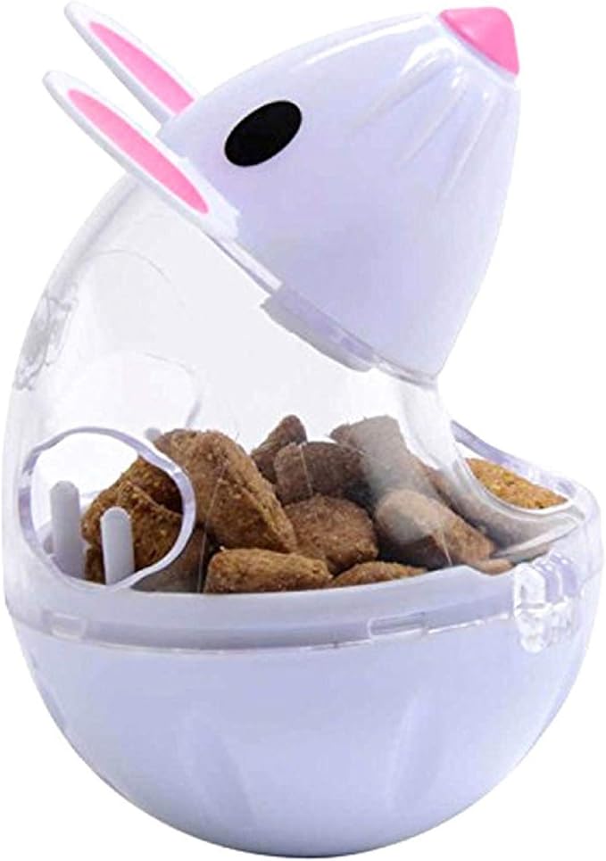 Interactive Toys for Cats, Play Cat Toy Pet Cat Kitten Mouse Shape Treat Holder Food Storage Dispenser Chew Play Toy for Indoor Cat and Kitten Exercise - Pink