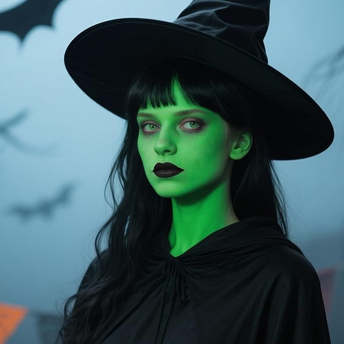 MEICOLY Green Face Body Paint Stick,Christmas Stocking Stuffers,Green Face Paint for Halloween SFX Witch Elphaba Makeup,Camo Hulk Face Painting,Eye Black Stick for Baseball Softball Football Lacrosse