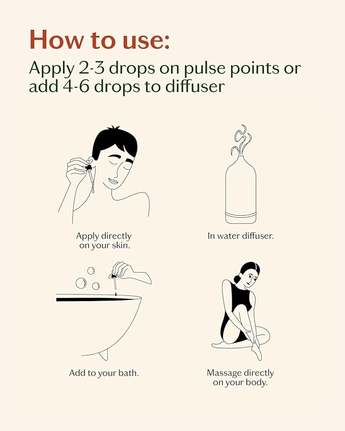 LIVEDROPS 24/7 Good Essential Oil Blend Bergamot Palmarosa Sandalwood | Daytime Aromatherapy for Positivity Focus Happiness | Skin-Safe Diffuser Oil French Perfumers Vegan Dermatologist Tested 10m