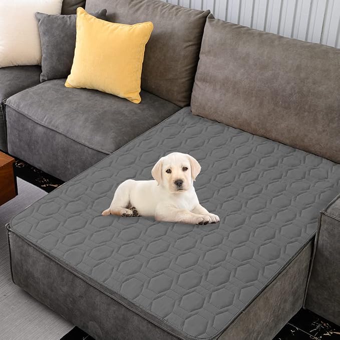 Tcksstex Waterproof and Non-Slip Dog Bed Cover and Pet Blanket Sofa Pet Bed Mat ，car Incontinence Mattress Protectors Furniture Couch Cover for Most Cats Dogs,Pets（30x70-Dark Grey）