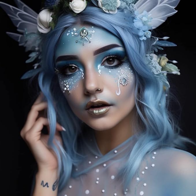 Face and Body Paint Light Blue Macaroon Color (30gm)Non-Toxic Paint for Children and Adults Halloween Makeup, Costumes, Festivals