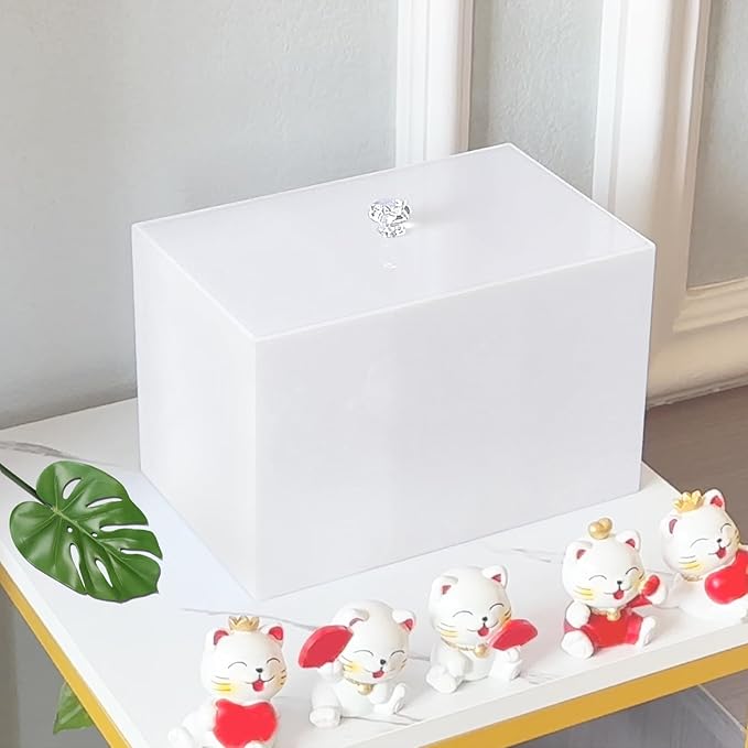 Tampon Holder Organizer for Bathroom Women Pad Container Storage Box, White