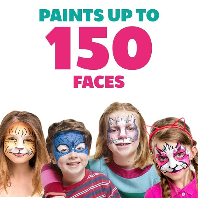 Kraze FX Dome Stroke - Puppy (25 gm), Professional 1-Stroke Split Cake, Hypoallergenic, Non-Toxic, Water Activated Face & Body Painting Makeup Supplies for Sensitive Skin, Kid Safe, Adults