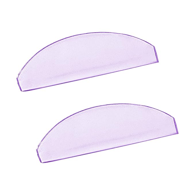 Libeauty 1mm Ultra Thin Flat Lash Lift Shields, Korean Lash Lift Pads for Step 1 Softening Only, Self Adhesive Glueless Silicone Lash Rods with Storage Case, Professional & DIY Supplies, Purple
