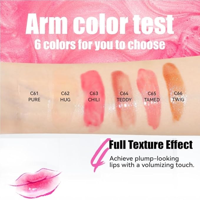Lip Glow Oil Set – Hydrating & Moisturizing Lip Gloss Oils | High-Shine, Long-Lasting Non-Sticky Lip Care for Smooth Glimmer Finish, Plump Lips | Gift for Women & Girls 3Pcs (Set B)