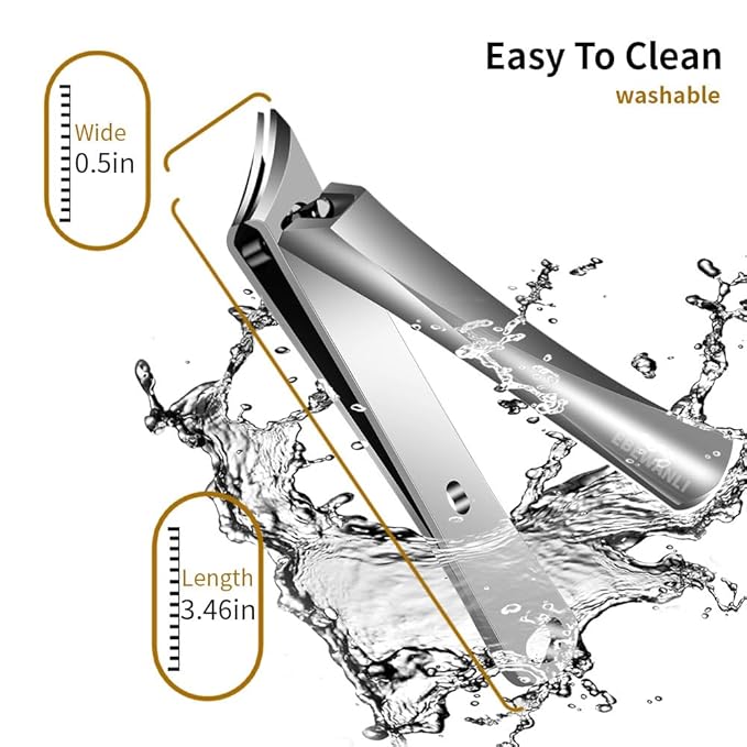 Ingrown Toenail Clippers, Pointed Stainless Steel Nail Clippers for Hangnail or Ingrown Toenails Removal, Slant Blade Ingrown Toenail Tool for Feet, Almond Nail Clippers for Acrylic Nail Tips
