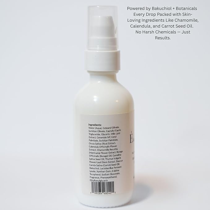 Bakuchiol Glow Moisturizer – Plant-Based Retinol Alternative for Youthful, Radiant Skin | Lightweight, Hydrating Daily Facial Cream (1.7 fl oz / 50 mL)