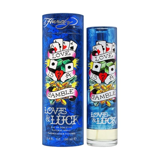 Ed Hardy Love & Luck for Men Eau De Toilette EDT Spray, 3.4 fl oz
