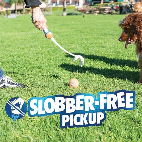 Chuckit! Ultra 18M Dog Ball Launcher for Fetch, 18-Inch Dog Fetch Toy and Interactive Ball Launcher, Includes 3 Medium 2.5-Inch Balls, for Dogs 20–60 lbs
