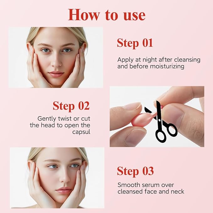 HKH Pro-Retinol Face Serum Capsules – 96 Capsules Anti-Aging & Anti-Wrinkle Skincare with Vitamin A & E - Smooth Fine Lines - Moisturize Hydrate & Firm Skin - Travel-Friendly for Women