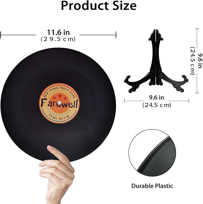 Farewell Guest Book Alternative Signature Vinyl Record Congrats, Retirement Party Vinyl Record Guest Book Supplies Decorations Going Away Gifts for Men Women, We Will Miss You Farewell Party（Orange）