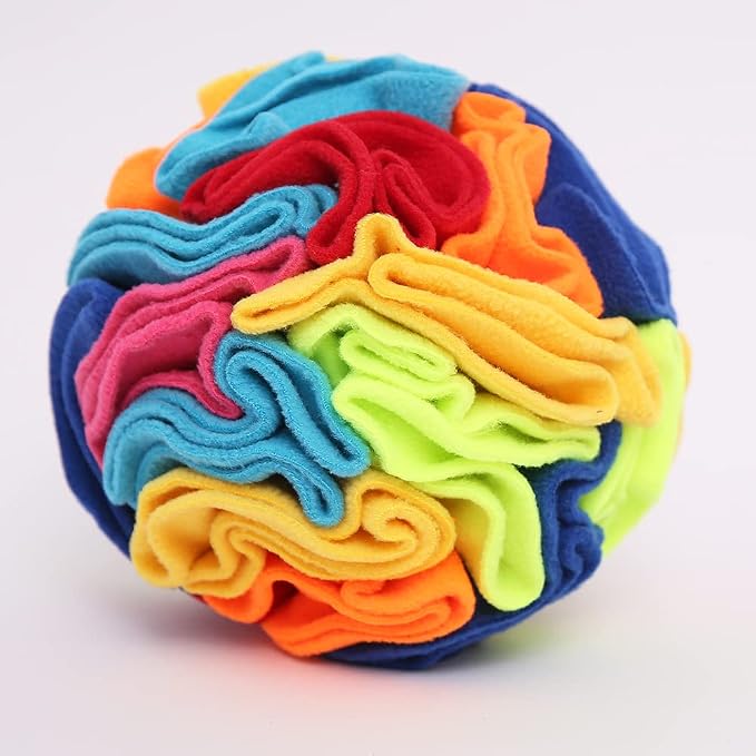 Ablechien Snuffle Ball - Snuffle Ball for Small Dogs, Interactive Dog Toys to Keep Them Busy, Puppy Dog Puzzle Toy with Storage Bag Machine Washable