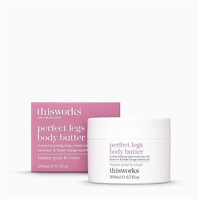 THISWORKS Perfect Legs Body Butter – Deeply Hydrating Body Cream with Hyaluronic Acid, Shea Butter & Hemp Extract – Nourishing, Moisturizing & Skin-Soothing Formula, 7.6 oz