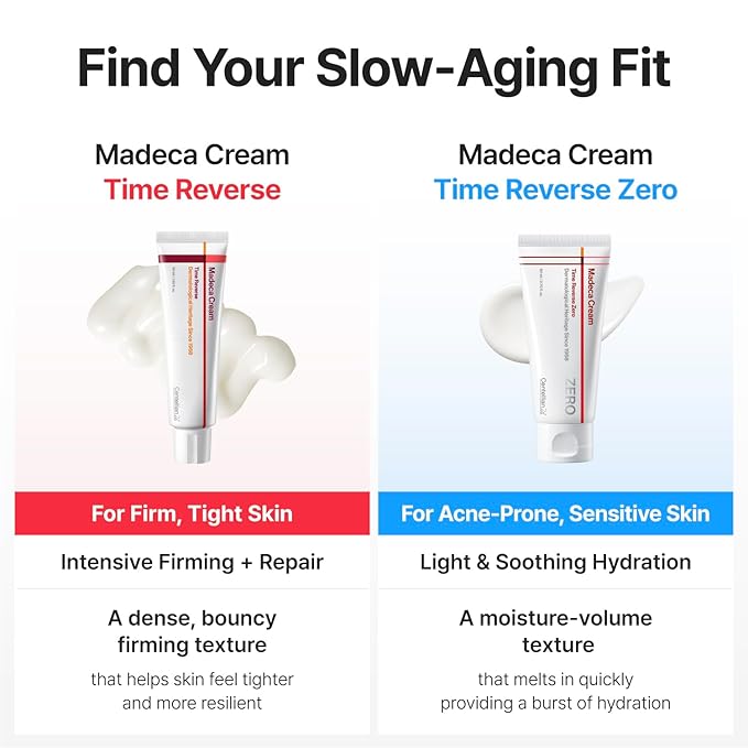 CENTELLIAN 24 Madeca Cream Time Reverse Zero 2.70 fl oz - Lightweight Anti-Aging, Face Moisturizer, Blue Active TECA, Cooling Cica, Firming, Deep Hydration, Barrier Repair, Sensitive, Oily Skin