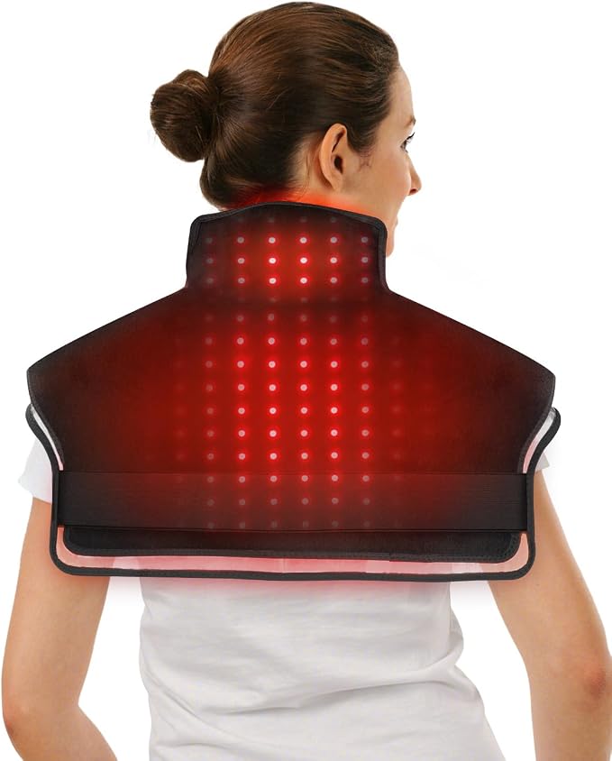 CooCoCo Heating Pad for Neck and Shoulder and Back, 23.6" x 17.4" Heat Pad for Back Pain Relief, Heated Pad for Body, Heated Belt for Upper Back, 5 Modes