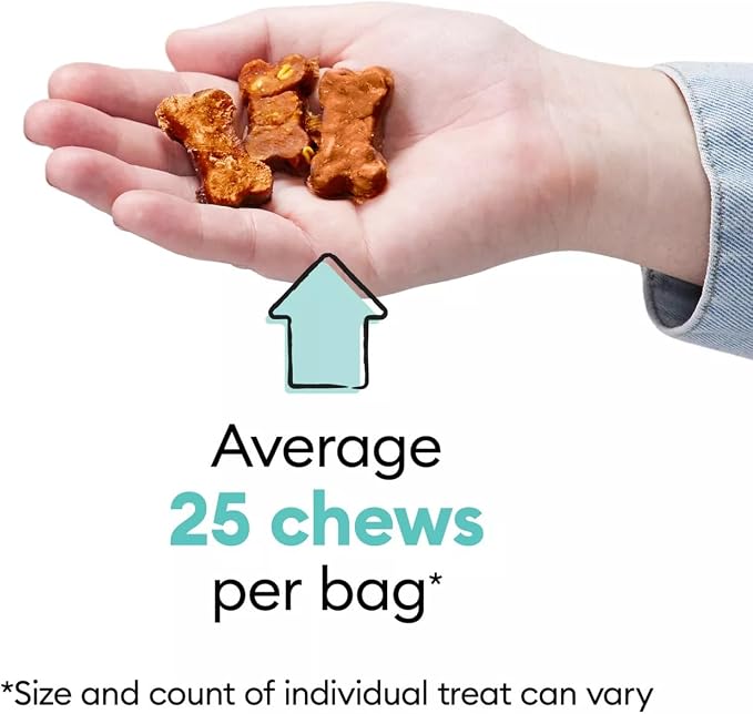 Wiggles and Wags Soft Chews Chicken & Cheese Recipe Bone-Shaped Treats