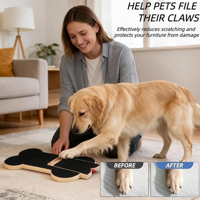 New Dog Nail Scratch Board Scratch pad Treat Dispenser for Dogs，1-pcs