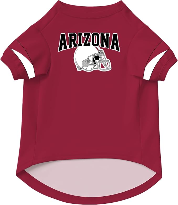 Arizona Dog Clothes Personalized Pet Jersey T-Shirt Custom Name Number