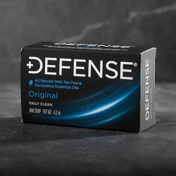Defense Soap 4.2 Oz Bar - 100% Natural Tea Tree and Eucalyptus Oil