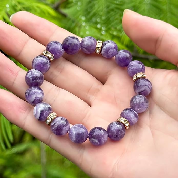 Healing Bracelet For Women Anxiety Crystal Bracelet Chakra Beaded Bracelets Rose Quartz Crystals And Healing Stones Yoga Bead Bracelet Calming Stretch Bracelet Stress Relief Gifts For Women