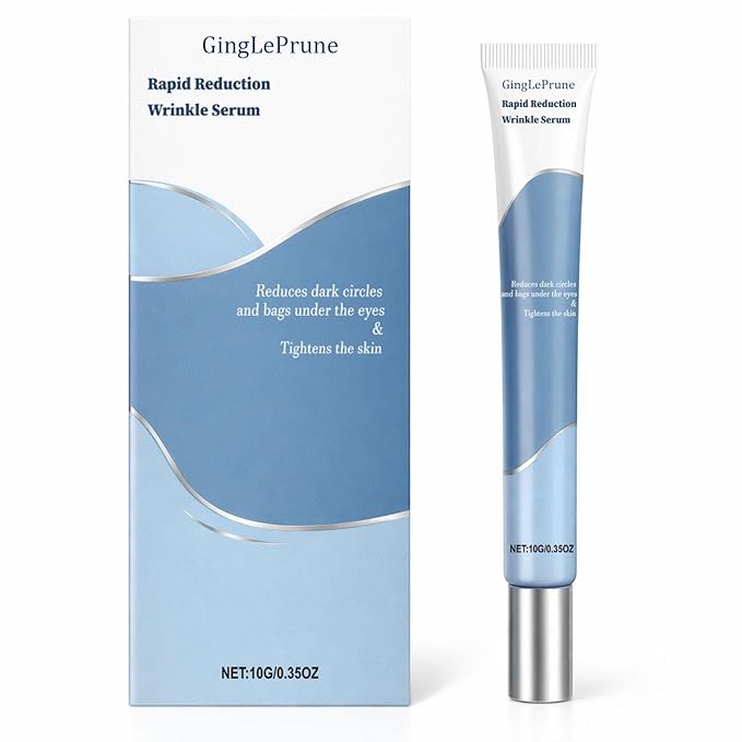 Under-Eye Bags and Wrinkles: Rapid-Reduction Serum, Instant Face Lift Cream. Anti-aging formula. Visibly reduces under-eye bags, wrinkles, dark circles, fine lines, and crow’s feet. 0.35 oz